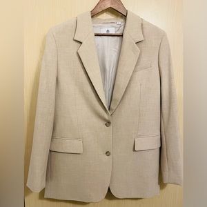 New Agency Blazer in Heather Oat Beige